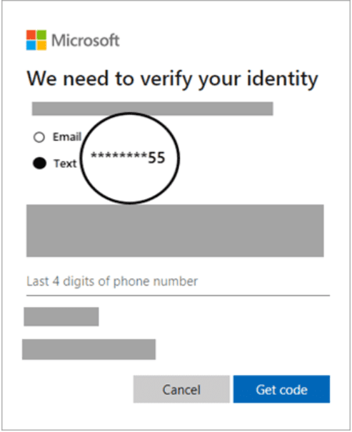Verify your identity  Get Code