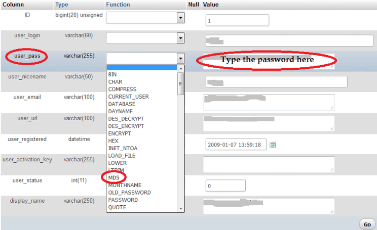 Type the password here
