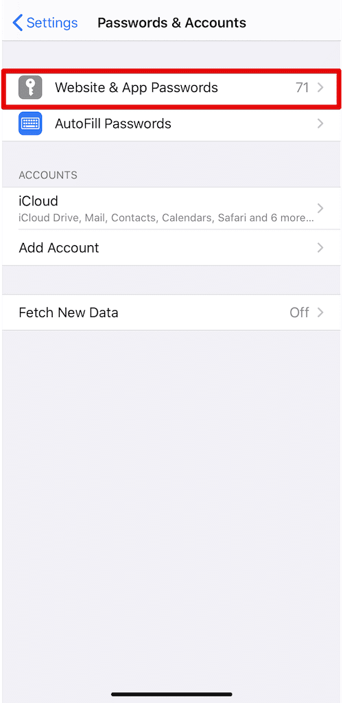 How to transfer passwords to new Phone